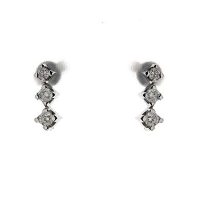 Trilogy earrings 0.35 carats diamonds G-VS1