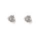 Solitaire earrings 0.05 carats set diamonds G-VS1