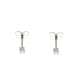 Solitaire earrings 0.05 carats set diamonds G-VS1