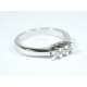 Trilogy ring 0.10 carats diamonds G-VS1