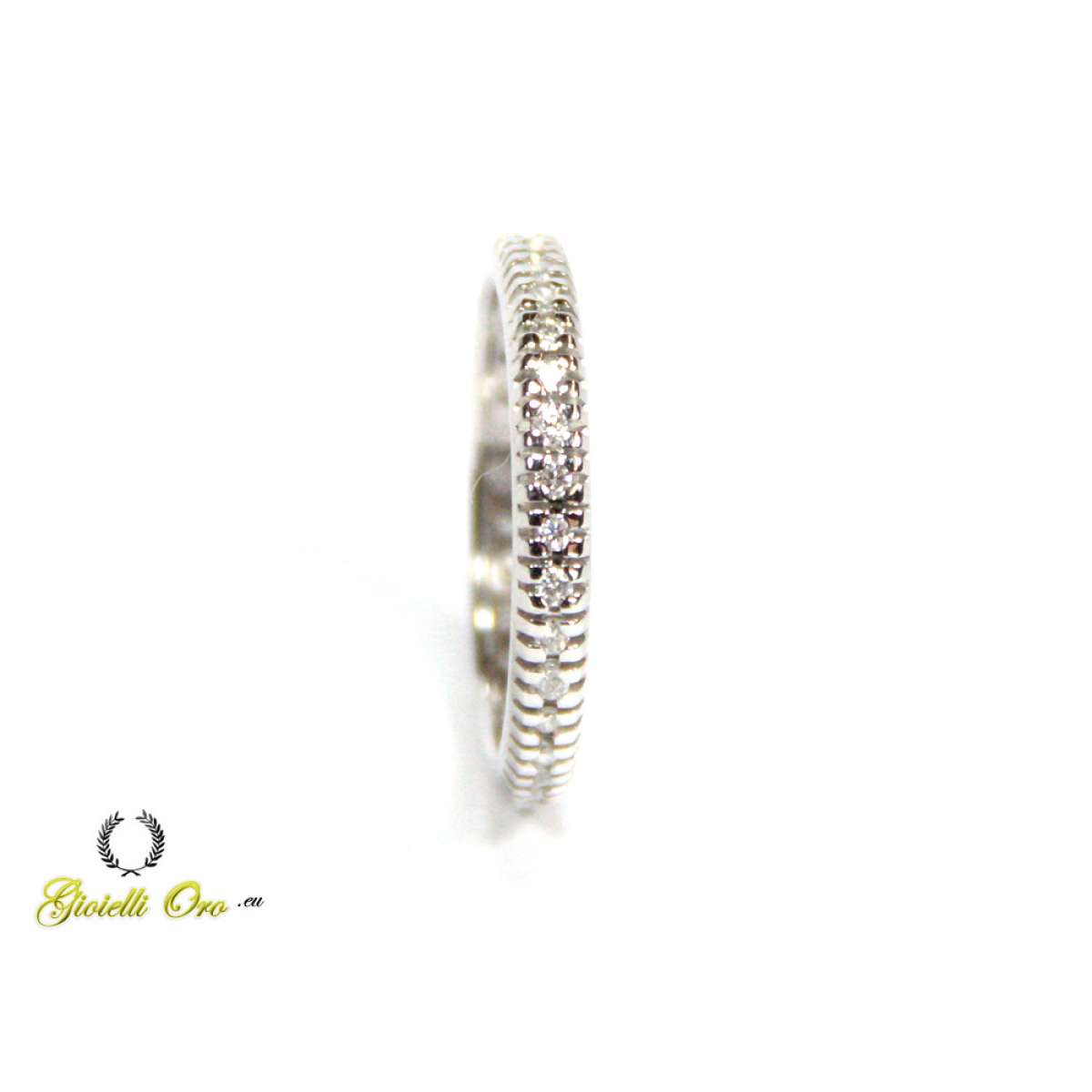 White gold full diamond eternity ring 0.36 carats G-VS1