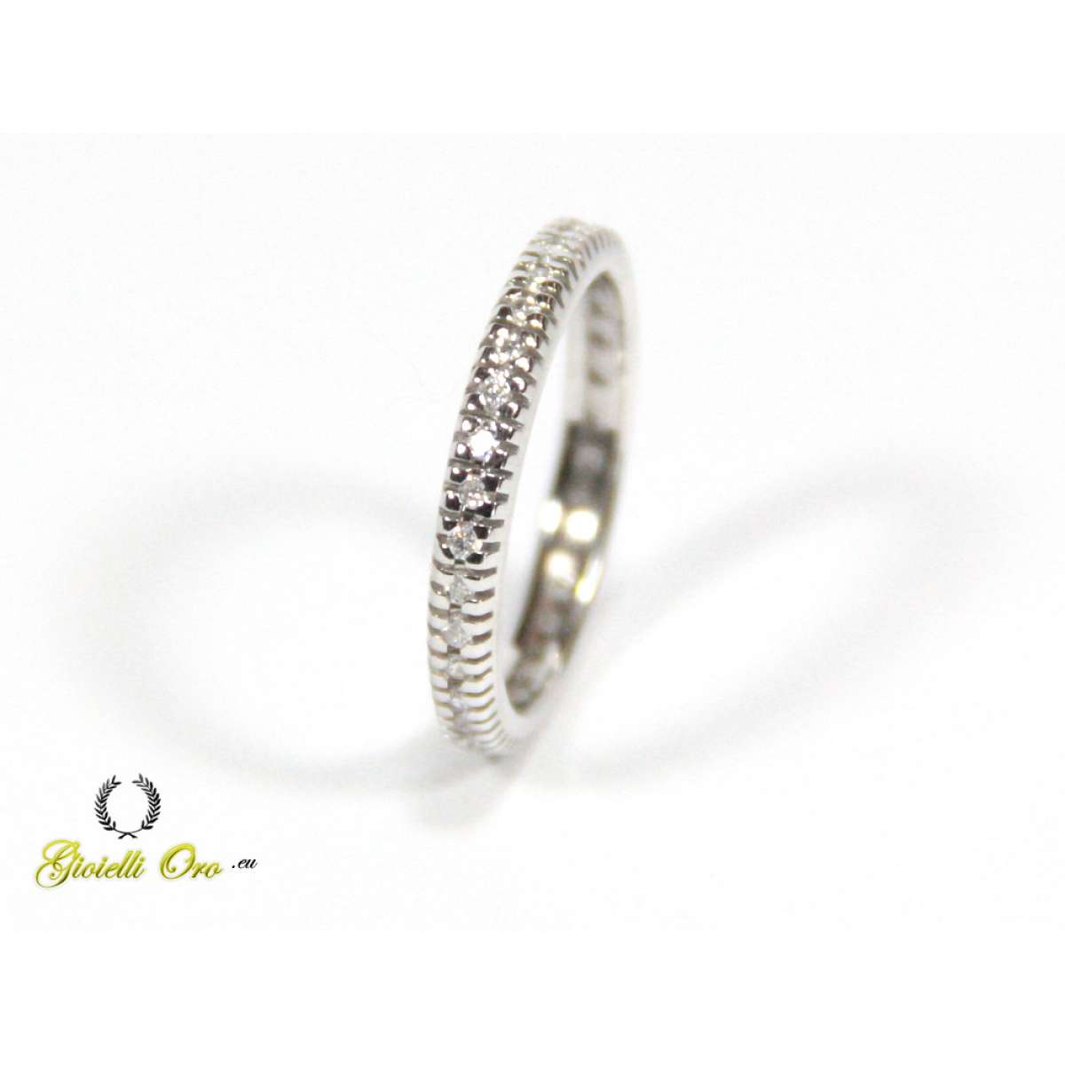 White gold full diamond eternity ring 0.36 carats G-VS1