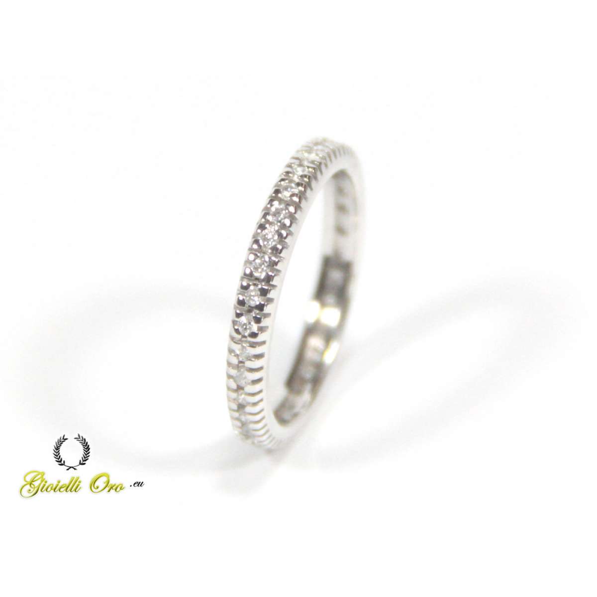 White gold full diamond eternity ring 0.36 carats G-VS1