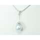 Collana  perla australiana irregolare mm 12 diamanti 0,36 G-VVS1 