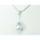 Collana  perla australiana irregolare mm 12 diamanti 0,36 G-VVS1 