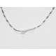 White gold semi-rigid choker 0.07 carats diamonds G-VS1