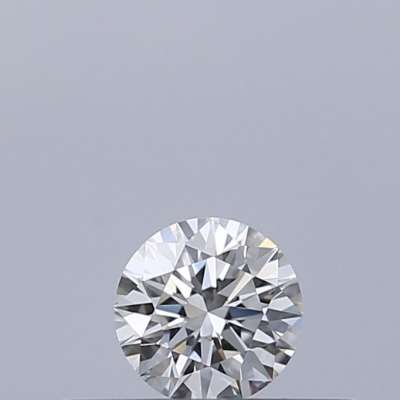 Certified Diamond IGI Carats 0.18 Color F Clarity VVS2  EX  EX  EX Fluorescence NON Brown No Milky No EyeClean 100%