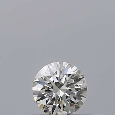 Certified Diamond IGI Carats 0.19 Color G Clarity VVS2  EX  EX  EX Fluorescence NON Brown No Milky No EyeClean 100%