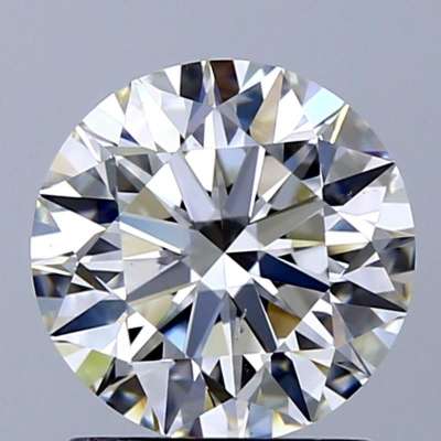Certified Diamond GIA Carats 1.56 Color G Clarity VS2  EX  EX  EX Fluorescence FNT Brown No Green No Milky No EyeClean 100%