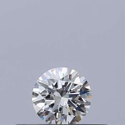 Certified Diamond IGI Carats 0.19 Color F Clarity IF  EX  EX  EX Fluorescence NON Brown No Milky No EyeClean 100%