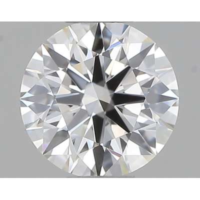 Certified Diamond IGI Carats 0.38 Color F Clarity VVS1  EX  EX  EX Fluorescence FNT Brown No Green No Milky No EyeClean 100%