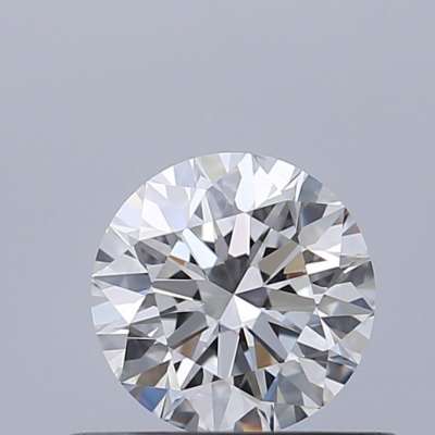 Certified Diamond GIA Carats 0.51 Color F Clarity VVS2  EX  EX  EX Fluorescence NON Brown No Milky No EyeClean 100%