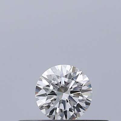 Certified Diamond IGI Carats 0.18 Color F Clarity VVS2  EX  EX  EX Fluorescence NON Brown No Milky No EyeClean 100%