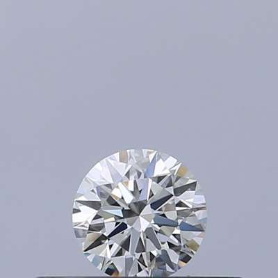 Certified Diamond IGI Carats 0.2 Color F Clarity IF  EX  EX  EX Fluorescence NON Brown No Milky No EyeClean 100%