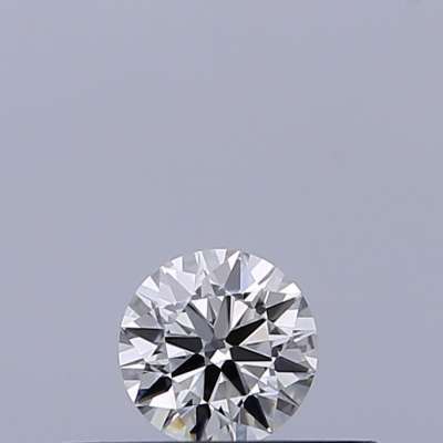 Certified Diamond IGI Carats 0.18 Color F Clarity VVS2  EX  EX  EX Fluorescence NON Brown No Milky No EyeClean 100%
