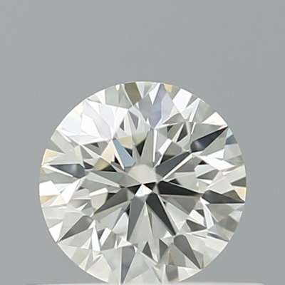 Certified Diamond IGI Carats 0.4 Color H Clarity VVS2  EX  EX  EX Fluorescence NON Brown No Milky No EyeClean 100%