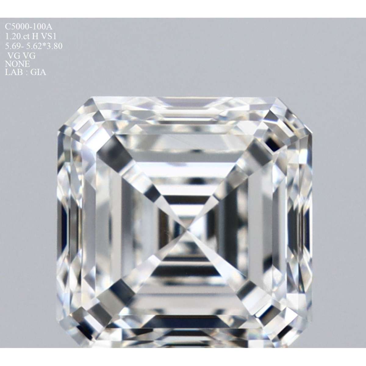 Certified Diamond GIA Carats 1.2 Color H Clarity VS1 - VG VG Fluorescence NON Brown No Green No Milky No EyeClean 100% Certified Diamond GIA Carats 1.2 Color H Clarity VS1 - VG VG Fluorescence NON Brown No Green No Milky No EyeClean 100%