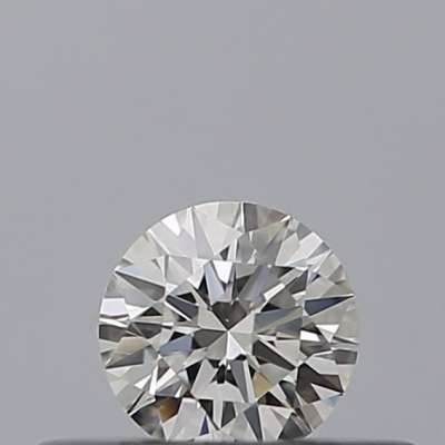 Diamante Certificato GIA Carati 0.19 Colore G Purezza VS1  EX  EX  EX Fluorescenza FNT Brown No Milky No EyeClean 100%