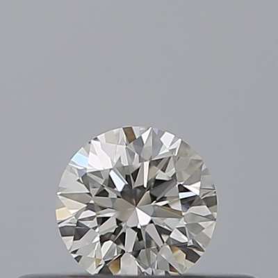 Diamante Certificato GIA Carati 0.19 Colore G Purezza VS1  EX  EX  EX Fluorescenza FNT Brown No Milky No EyeClean 100%