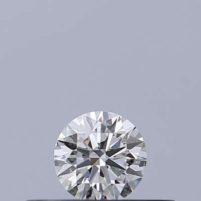 Certified Diamond IGI Carats 0.18 Color F Clarity VVS2  EX  EX  EX Fluorescence NON Brown No Milky No EyeClean 100%
