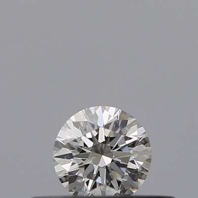 Diamante Certificato GIA Carati 0.19 Colore H Purezza VVS1  EX  EX  EX Fluorescenza FNT Brown No Milky No EyeClean 100%