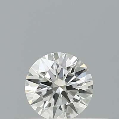 Diamante Certificato GIA Carati 0.19 Colore H Purezza VVS1  EX  EX  EX Fluorescenza NON Brown No Milky No EyeClean 100%