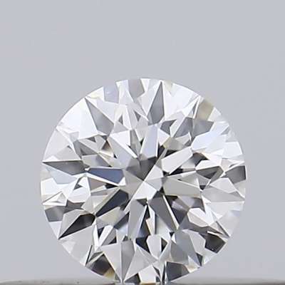 Certified Diamond GIA Carats 0.19 Color F Clarity VVS2  EX  VG  EX Fluorescence FNT Brown No Green No Milky No EyeClean 100%