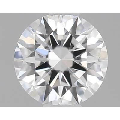 Certified Diamond GIA Carats 0.18 Color D Clarity VS2  EX  VG  EX Fluorescence FNT Brown No Green No Milky No EyeClean 100%
