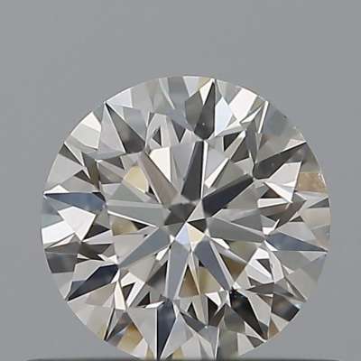 Certified Diamond IGI Carats 0.43 Color H Clarity VVS2  EX  EX  EX Fluorescence NON Brown No Milky No EyeClean 100%