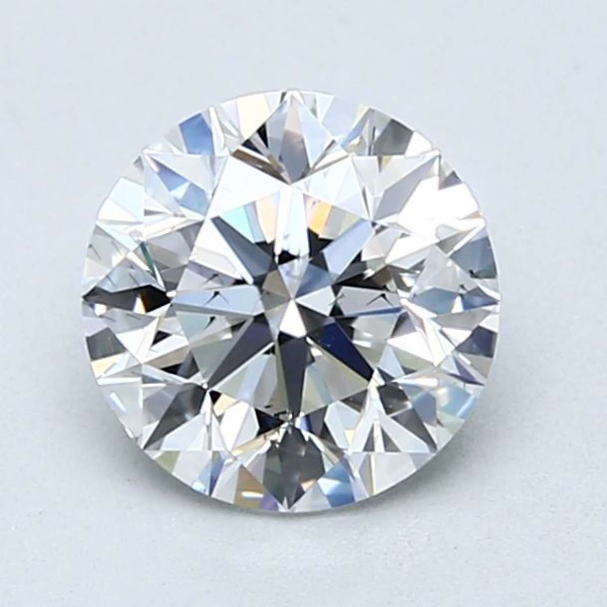 Certified Diamond GIA Carats 1.5 Color F Clarity SI1  EX  EX  EX Fluorescence FNT Brown No Green No Milky No EyeClean 100%