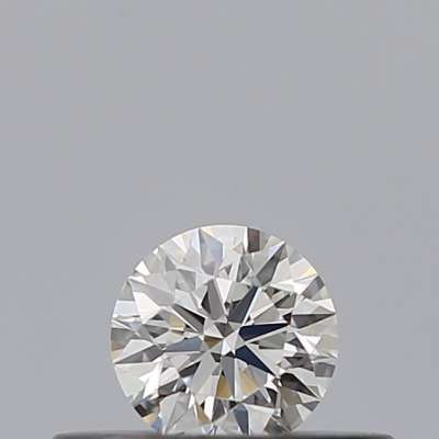 Certified Diamond IGI Carats 0.19 Color F Clarity VVS1  EX  EX  EX Fluorescence NON Brown No Milky No EyeClean 100%