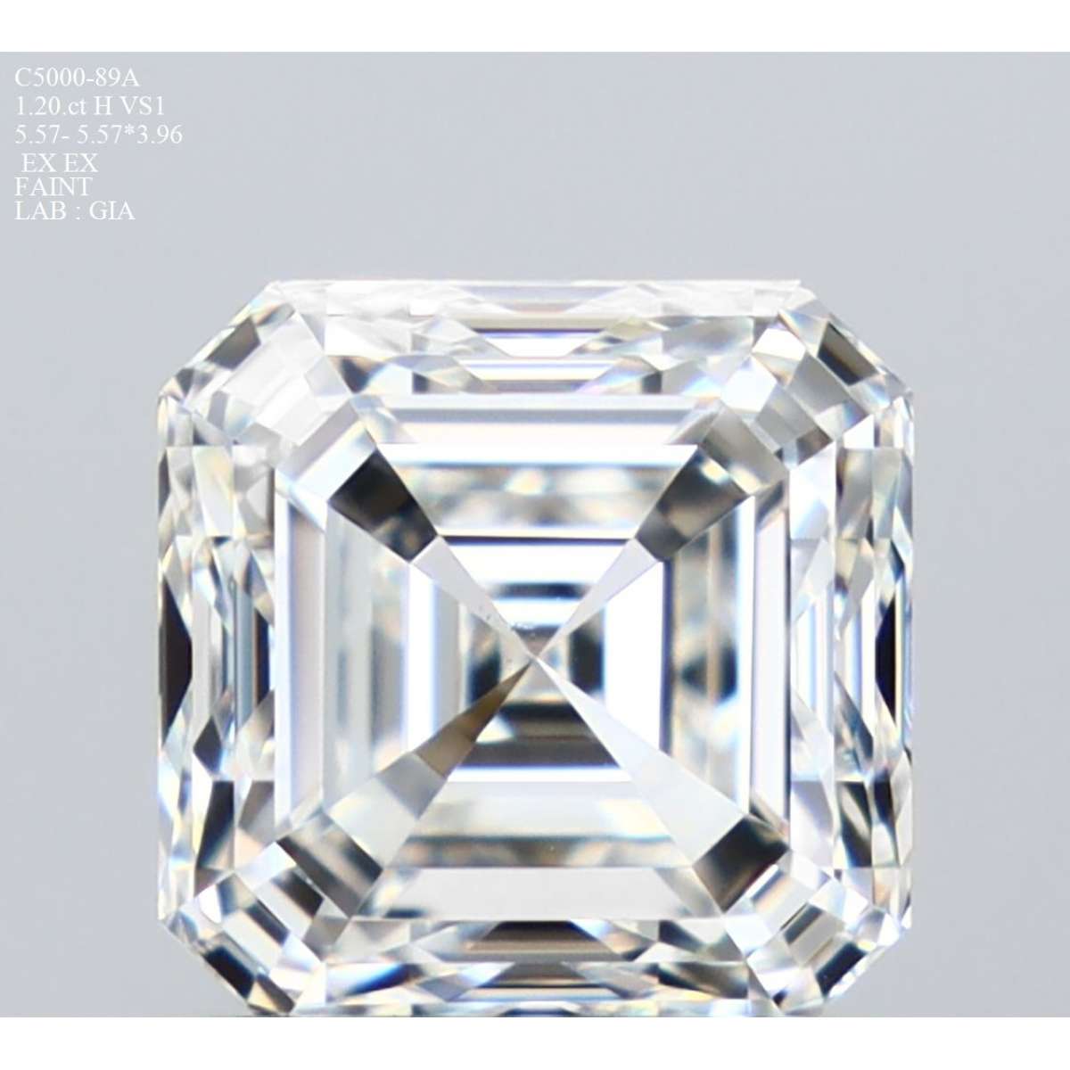 Certified Diamond GIA Carats 1.2 Color H Clarity VS1 - EX EX Fluorescence FNT Brown No Green No Milky No EyeClean 100% Certified Diamond GIA Carats 1.2 Color H Clarity VS1 - EX EX Fluorescence FNT Brown No Green No Milky No EyeClean 100%