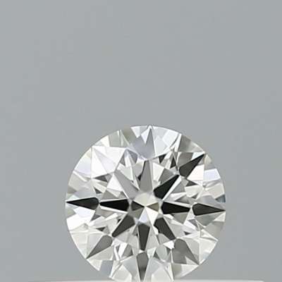 Certified Diamond IGI Carats 0.18 Color F Clarity VVS2  EX  EX  EX Fluorescence NON Brown No Milky No EyeClean 100%