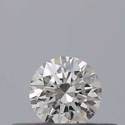 Diamante Certificato GIA Carati 0.19 Colore G Purezza VVS2  EX  EX  EX Fluorescenza FNT Brown No Milky No EyeClean 100%