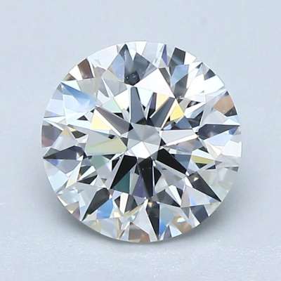 Certified Diamond GIA Carats 1.31 Color F Clarity VVS2  EX  EX  EX Fluorescence MED Brown No Green No Milky No EyeClean 100%