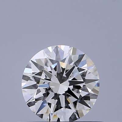 Certified Diamond GIA Carats 0.52 Color F Clarity VVS2  EX  EX  EX Fluorescence NON Brown No Milky No EyeClean 100%