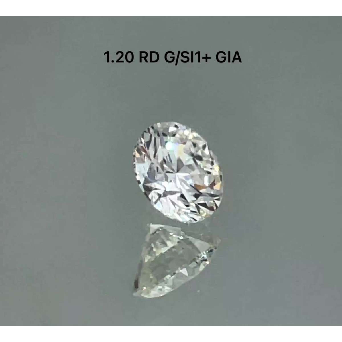 Certified Diamond GIA Carats 1.2 Color G Clarity SI1  EX  EX  EX Fluorescence NON Brown No Green No Milky No EyeClean 100%
