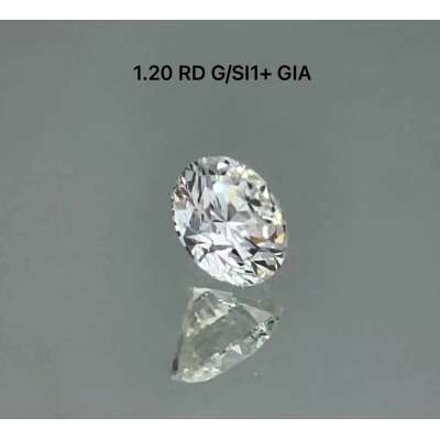 Certified Diamond GIA Carats 1.2 Color G Clarity SI1  EX  EX  EX Fluorescence NON Brown No Green No Milky No EyeClean 100%