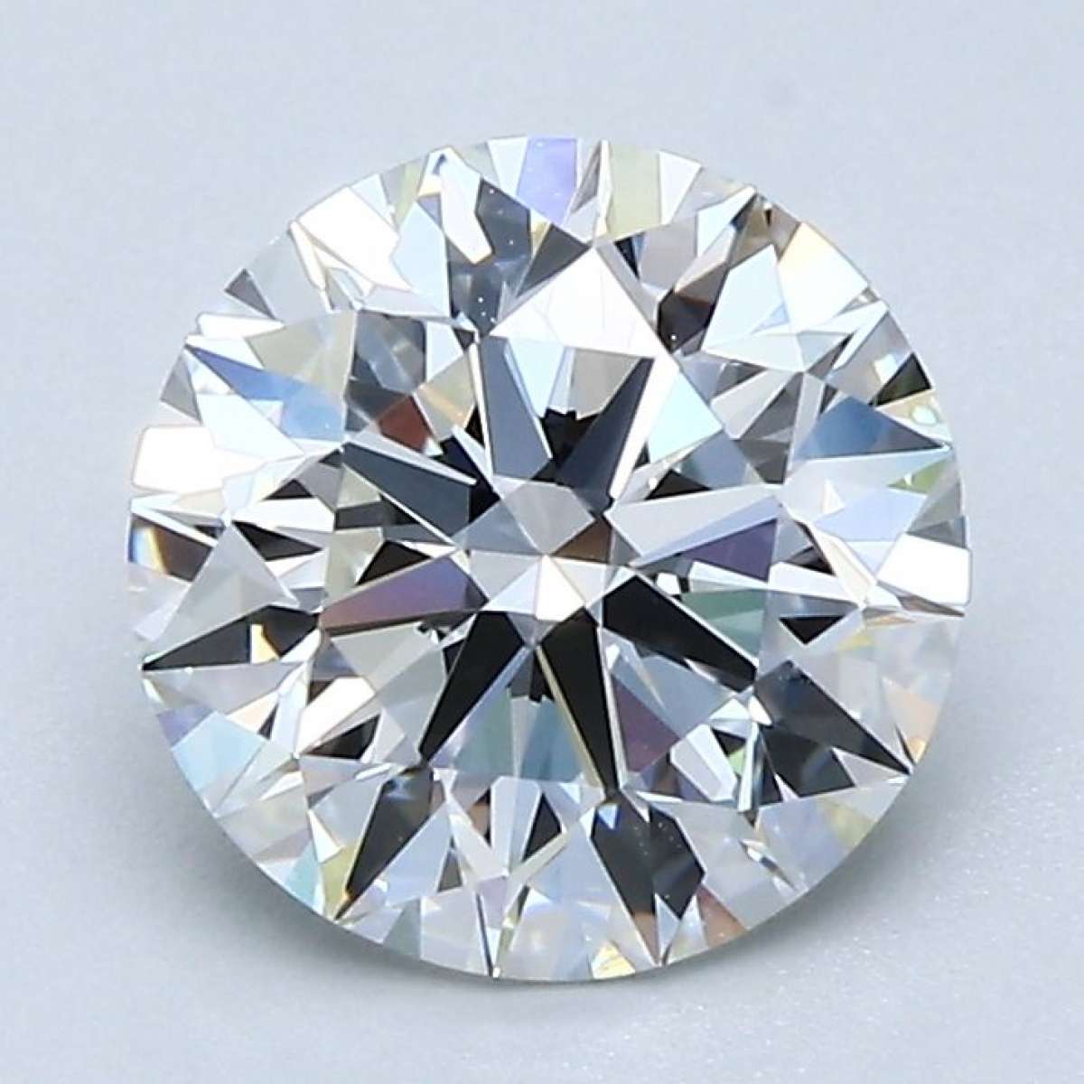 Certified Diamond GIA Carats 1.8 Color F Clarity VVS1  EX  EX  EX Fluorescence FNT Brown No Green No Milky No EyeClean 100%