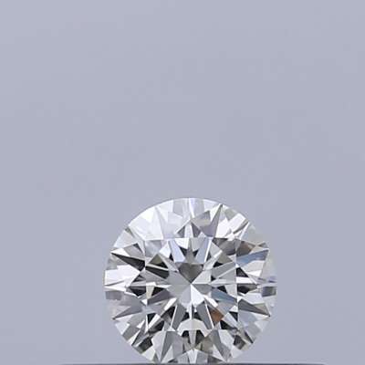 Certified Diamond IGI Carats 0.18 Color F Clarity VVS2  EX  EX  EX Fluorescence NON Brown No Milky No EyeClean 100%