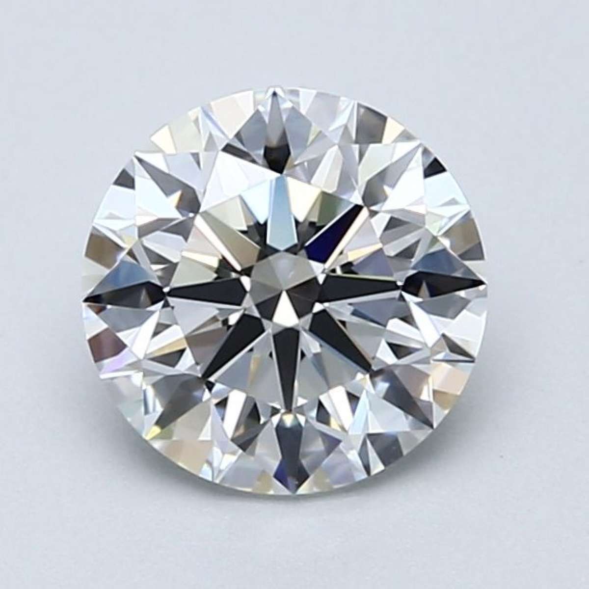 Certified Diamond GIA Carats 1.57 Color E Clarity VVS2  EX  EX  EX Fluorescence MED Brown No Green No Milky No EyeClean 100%
