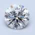 Certified Diamond GIA Carats 1.64 Color H Clarity VVS2  EX  EX  EX Fluorescence FNT Brown No Green No Milky No EyeClean 100%