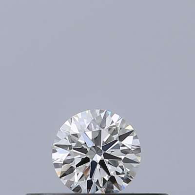 Certified Diamond IGI Carats 0.18 Color F Clarity VVS2  EX  EX  EX Fluorescence NON Brown No Milky No EyeClean 100%