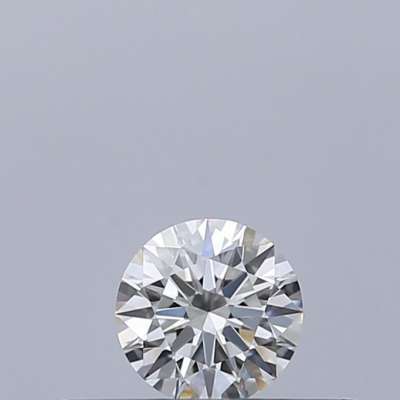 Certified Diamond IGI Carats 0.18 Color F Clarity VVS1  EX  EX  EX Fluorescence NON Brown No Milky No EyeClean 100%