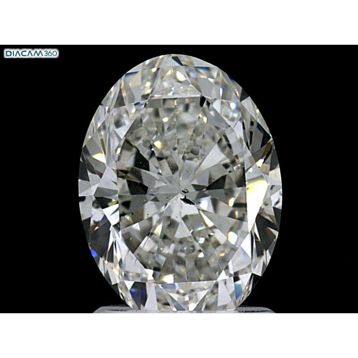 Diamante Certificato GIA Carati 1.9 Colore H Purezza SI2  -  EX  EX Fluorescenza NON Brown No Green No Milky No EyeClean 100%