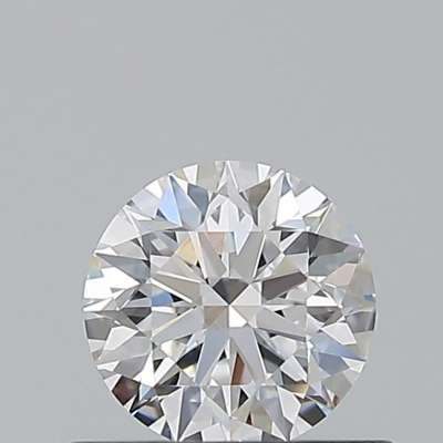 Certified Diamond GIA Carats 0.53 Color D Clarity VVS2  EX  EX  EX Fluorescence FNT Brown No Green No Milky No EyeClean 100%