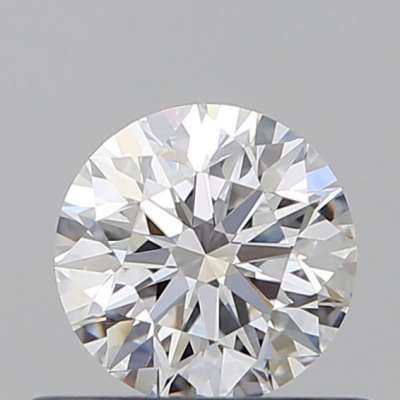 Certified Diamond GIA Carats 0.53 Color D Clarity VVS1  EX  EX  EX Fluorescence MED Brown No Green No Milky No EyeClean 100%