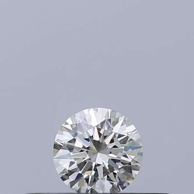 Certified Diamond IGI Carats 0.18 Color F Clarity VVS2  EX  EX  EX Fluorescence NON Brown No Milky No EyeClean 100%