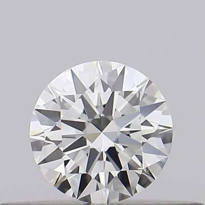 Diamante Certificato GIA Carati 0.19 Colore H Purezza VVS1  EX  EX  EX Fluorescenza MED Brown No Green No Milky No EyeClean 100%