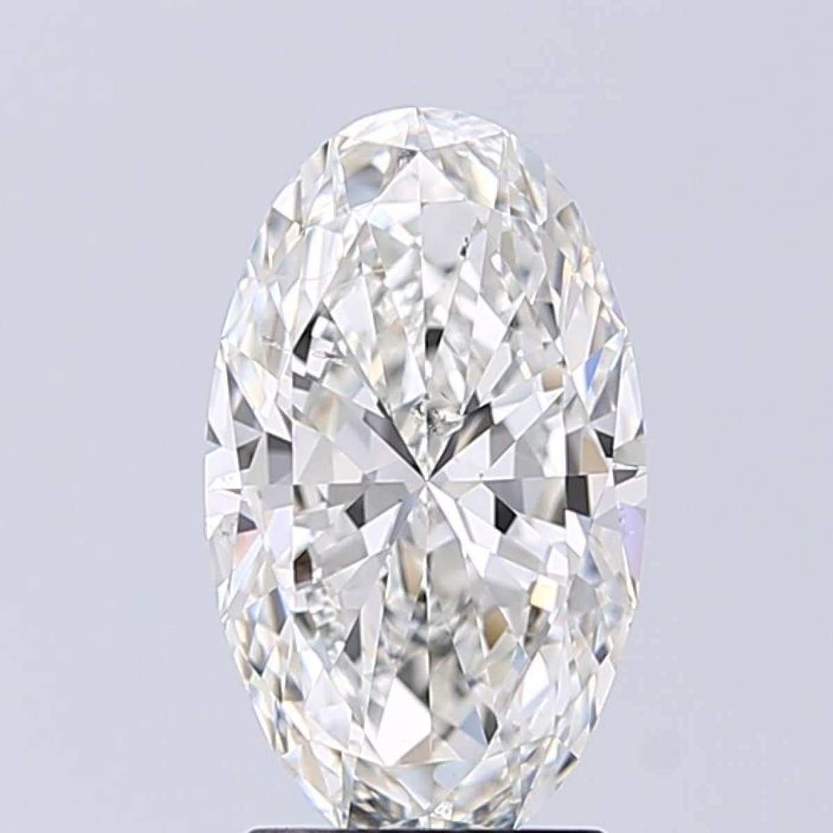 Certified Diamond GIA Carats 1.85 Color H Clarity SI2  -  EX  VG Fluorescence NON Brown No Green No Milky No EyeClean 100%